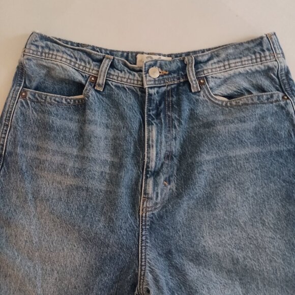 Free People We The Free Marion High Waisted Jeans Celeste Blue Size 31 EUC - Picture 5 of 15